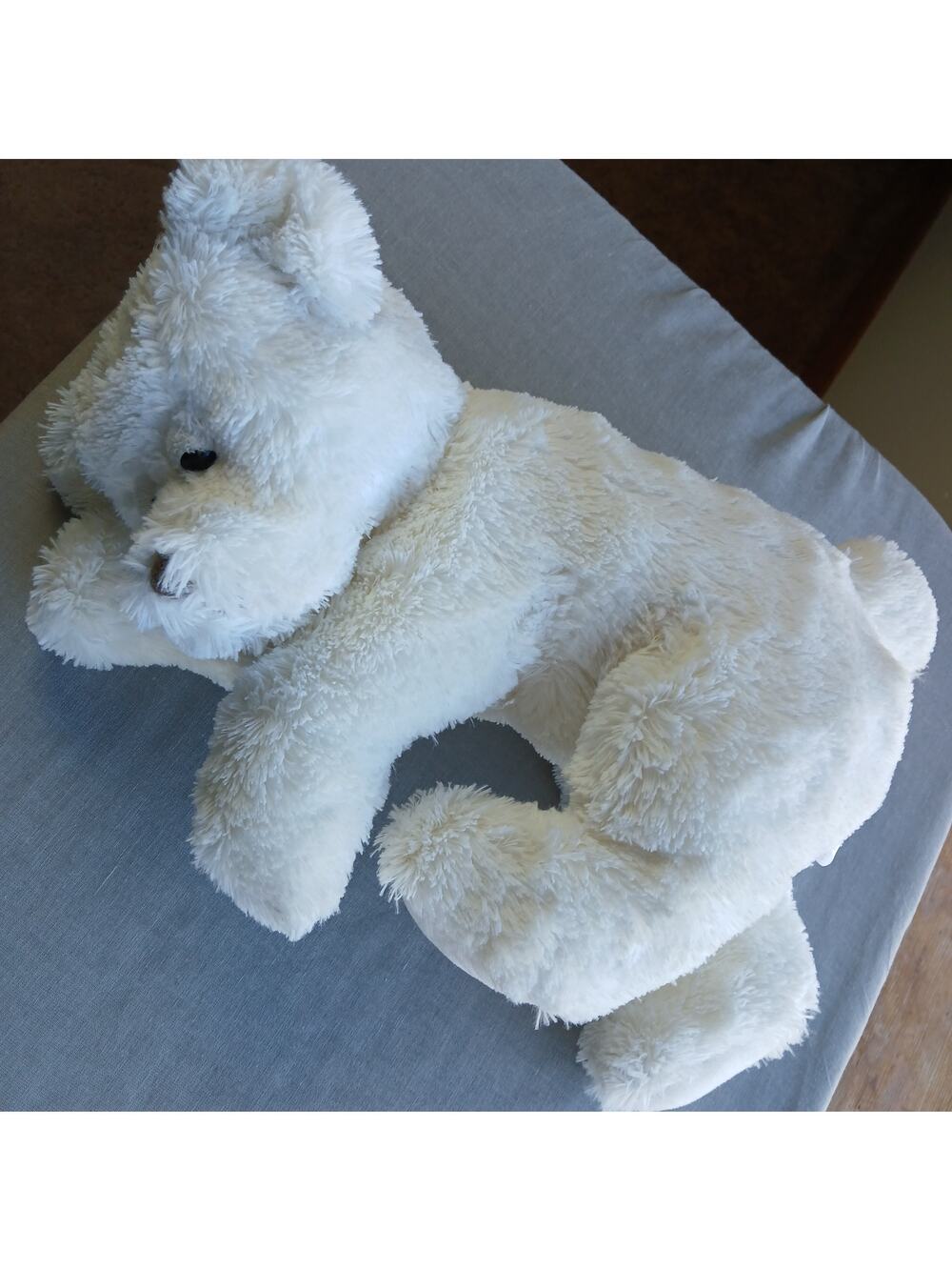 Sleepy Polar Bear Plush Stuffed Animal Evergreen Enterprises cuddle teddy soft